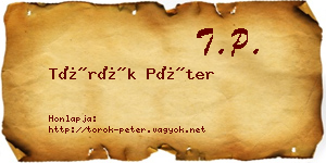 Török Péter névjegykártya